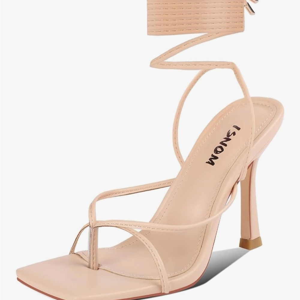 Elegant Tan Strappy Heels